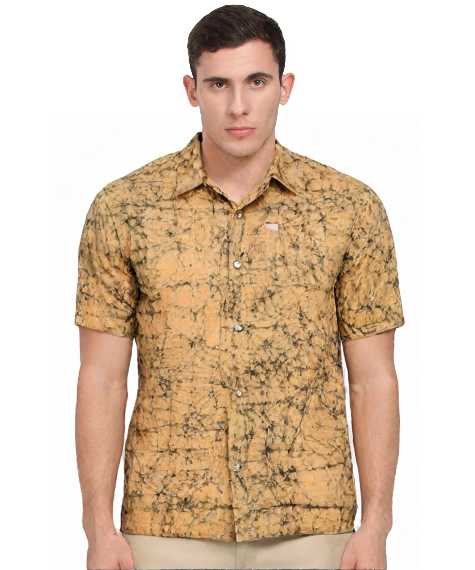 Batik print cotton casual shirt