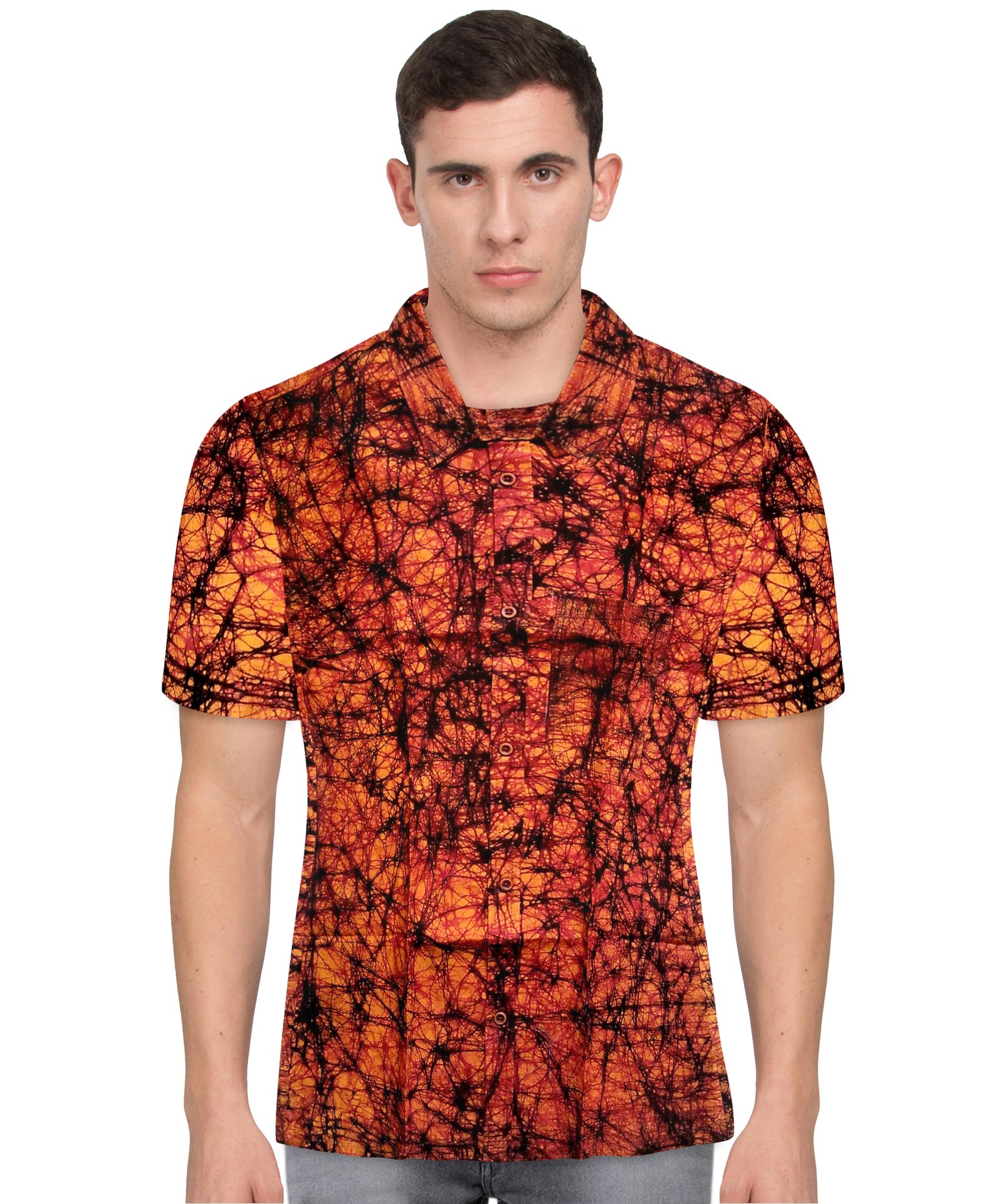Batik print cotton casual shirt