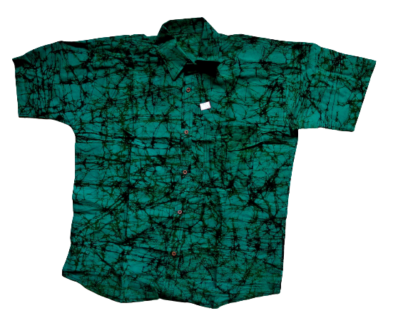 Trendy and comfortable batik print casual cotton shirt