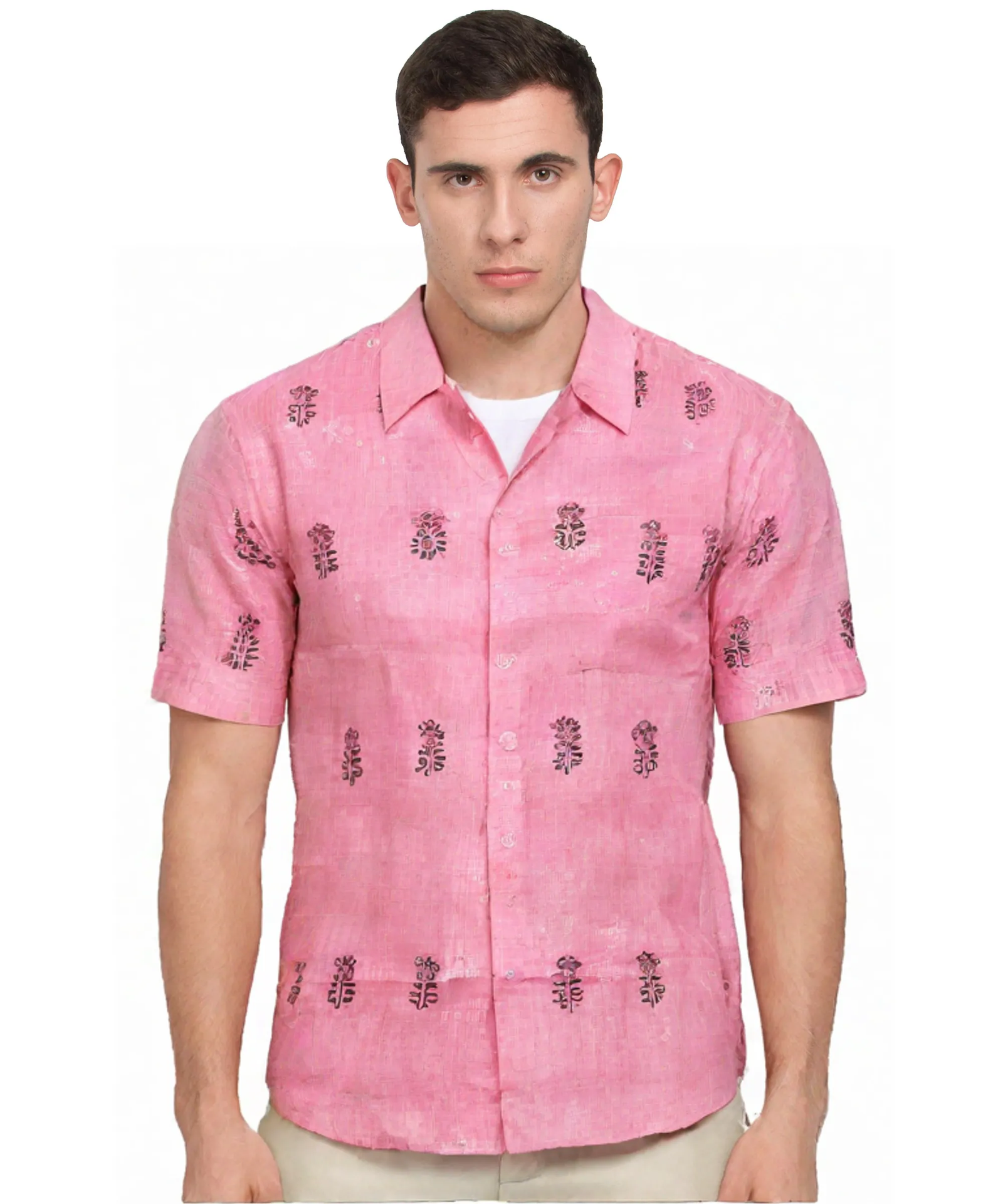 Men's Striped Casual Shirt: Regular Fit, Button-Down Collar, Stylish and Comfortable